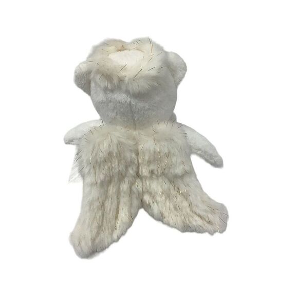 Ganz Angelic Bear Plush Toy Gold Star Details with Wings and Halo 9" Stuffed Toy - Picture 3 of 4
